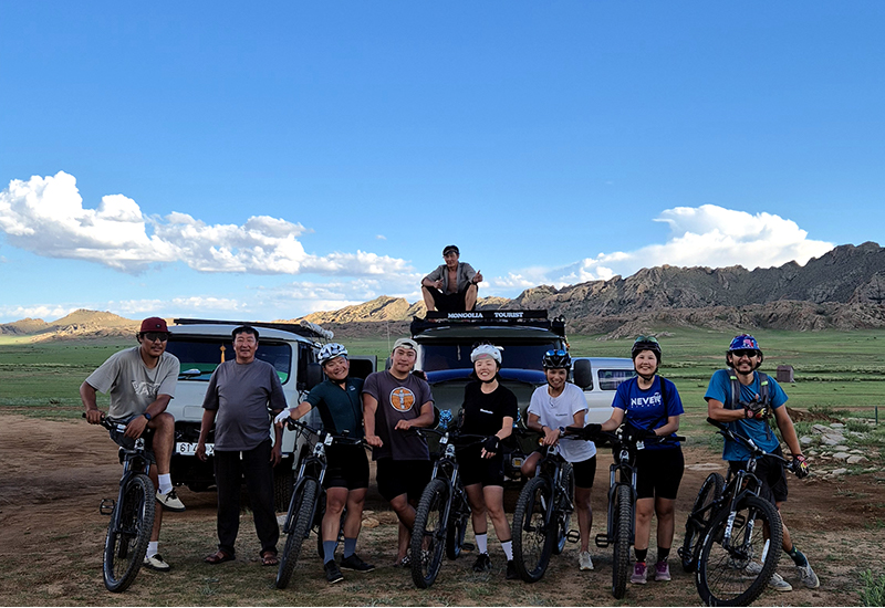 Cycling from steppe to Gobi in July 2024